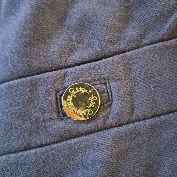 Lilly Pulitzer Navy Mini Skort with Gold Buttons - Picture 9 of 9